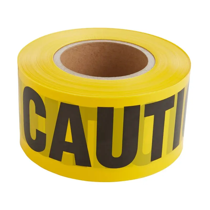 Strait-line 1000 Ft. L X 3 In. W Pvc Caution Barricade Tape Yellow