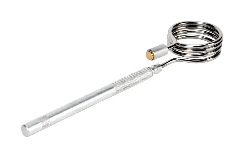 24 In. Flexible Magnetic Pickup Tool, 1.5 Lb Pull Capacity, Silver