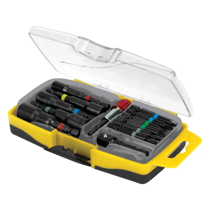13 Piece Assorted 2 In. L Impact Driver Bit Set S2 Tool Steel