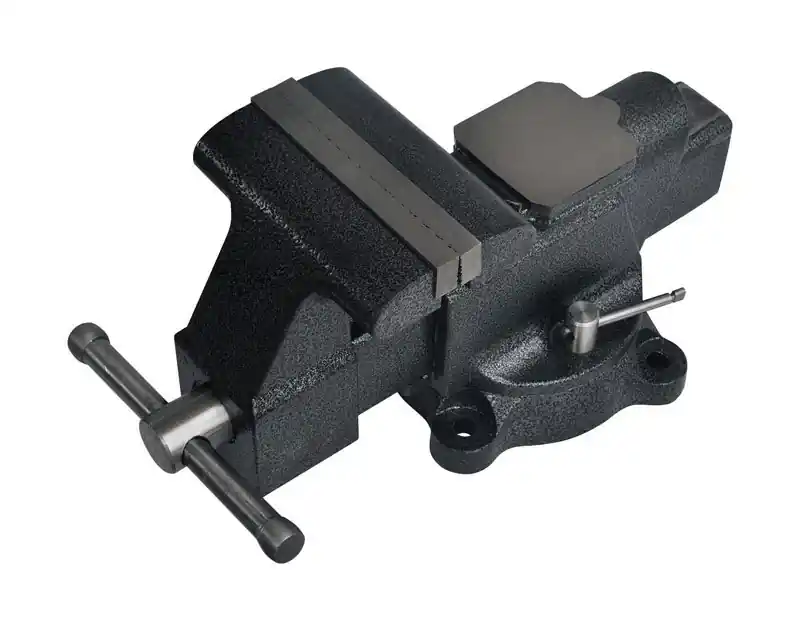 6 In. Forged Steel Bench Vise With Swivel Base And 3.75 In. Throat Depth