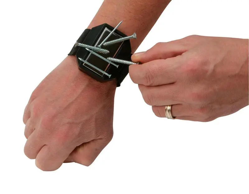 7.50 In. L X 5 In. W Black Magnetic Wristband