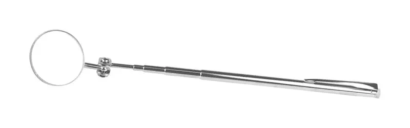 Performance Tool 4.6 In. X 3.4 In. L Steel Telescoping Inspection Mirror 1 Pk