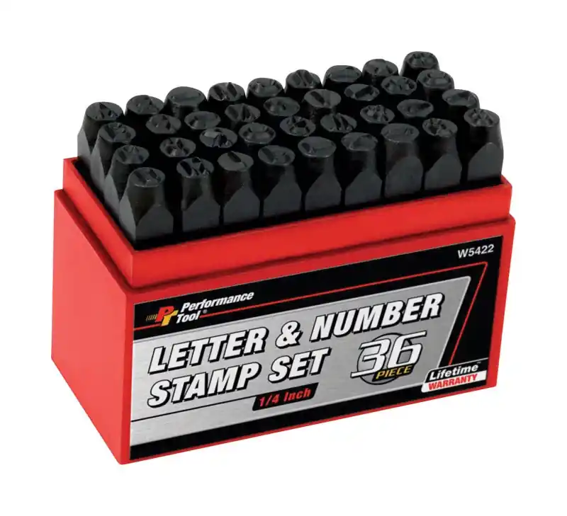 Performance Tool 1/4 In. Letter And Number Stamp Set 36 Pk