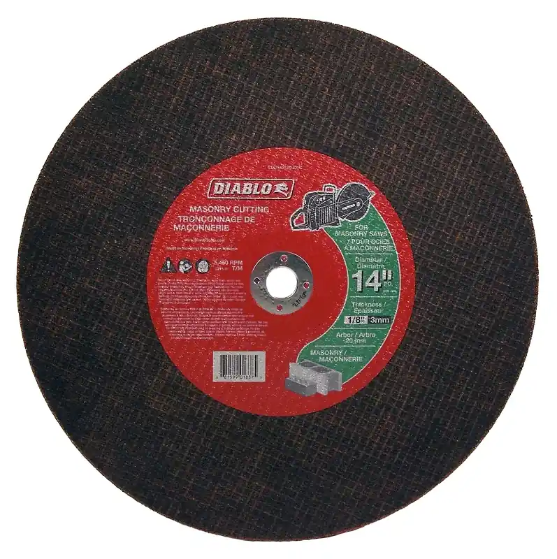 14x1/8 Inch Diamond Cutting Disc For Masonry - Model Cdd140125g01c
