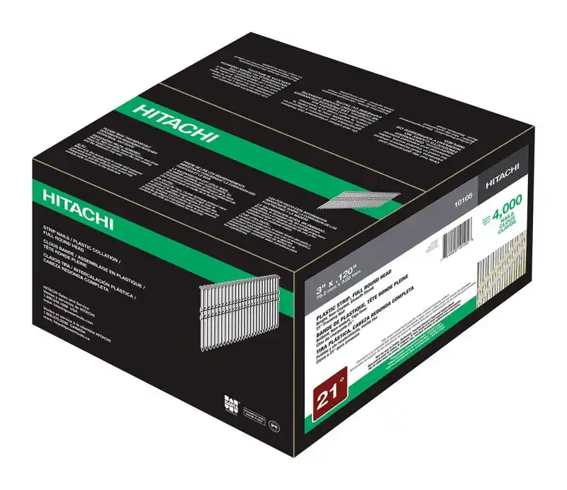 Hitachi 3-in 21-Degree Pneumatic Framing Nails (4000-Count)