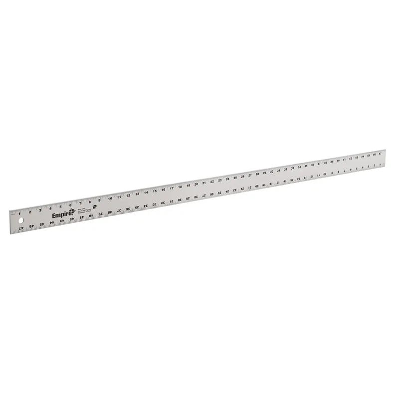 48 In. Heavy-duty Aluminum Straight Edge Ruler With Inch Graduations