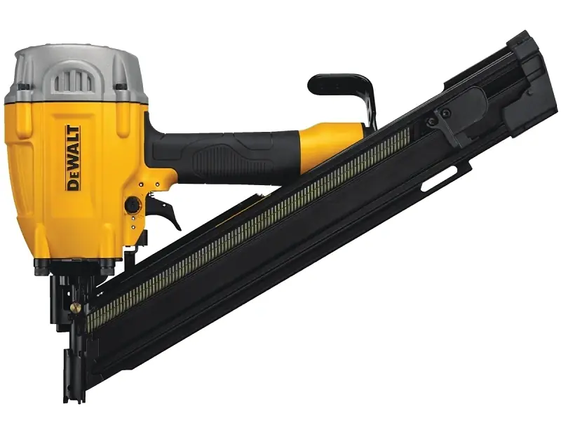 28-degree Pneumatic Framing Nailer Kit Dwf83ww With Tool-free Features