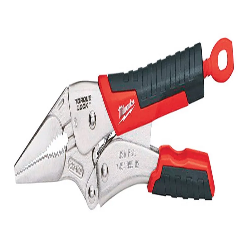 Milwaukee Torque Lock 9 In. Forged Alloy Steel Curved Jaw Long Nose Pliers