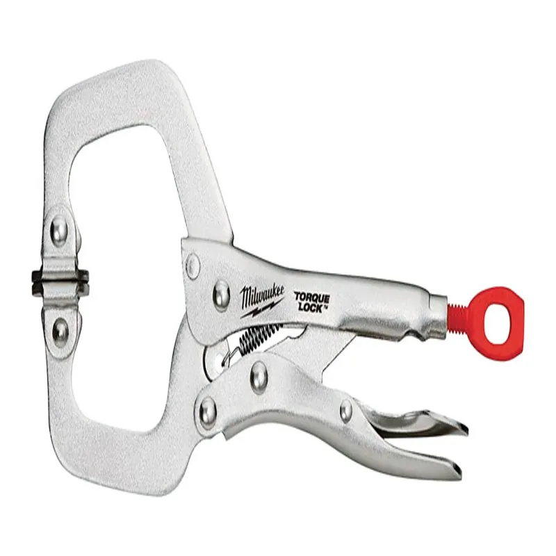 Torque Lock 6 In. Locking C-clamp With Swivel Jaws, Model 48-22-3522