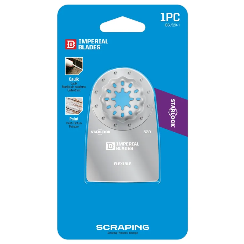 Imperial Blades Starlock 3-1/4 In. L High Carbon Steel Flexible Scraper Oscillating Saw Blade 1 Pk