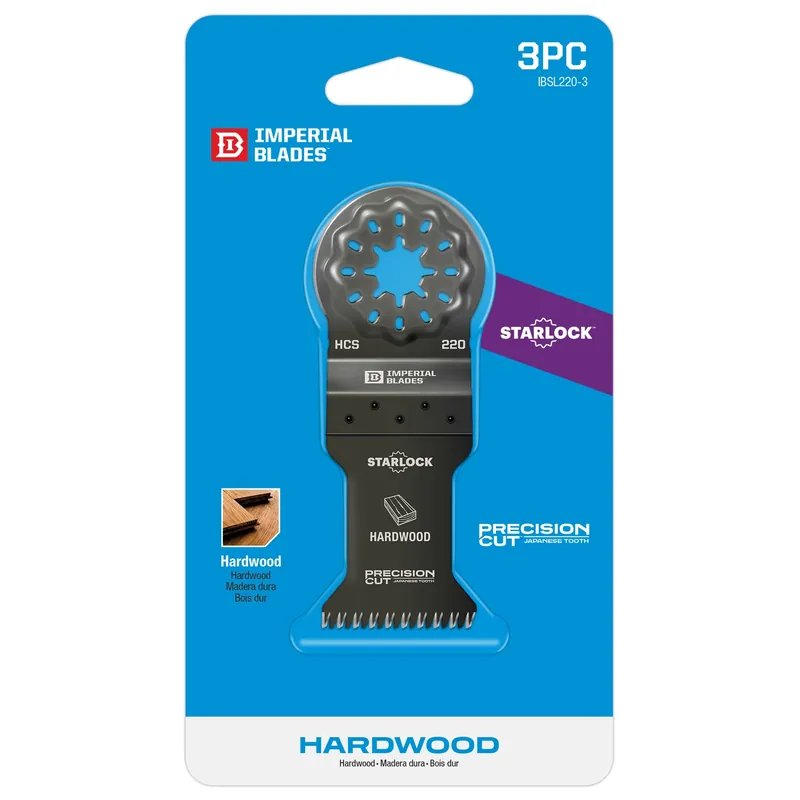 Imperial Blades Starlock 3-3/4 In. L High Carbon Steel Precision Cut Oscillating Saw Blade 3 Pk