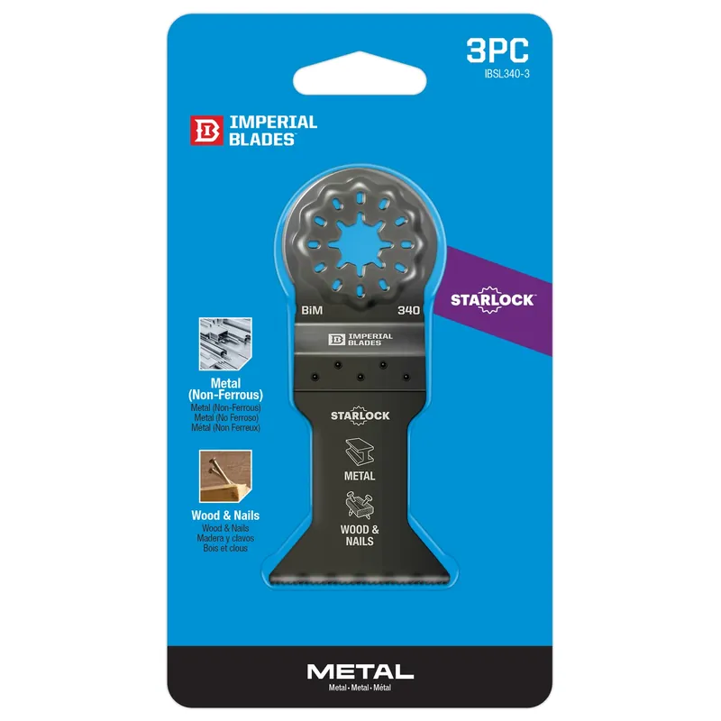 Imperial Blades Starlock 1-7/8 In. L Bi-Metal Oscillating Blade 3 Pk