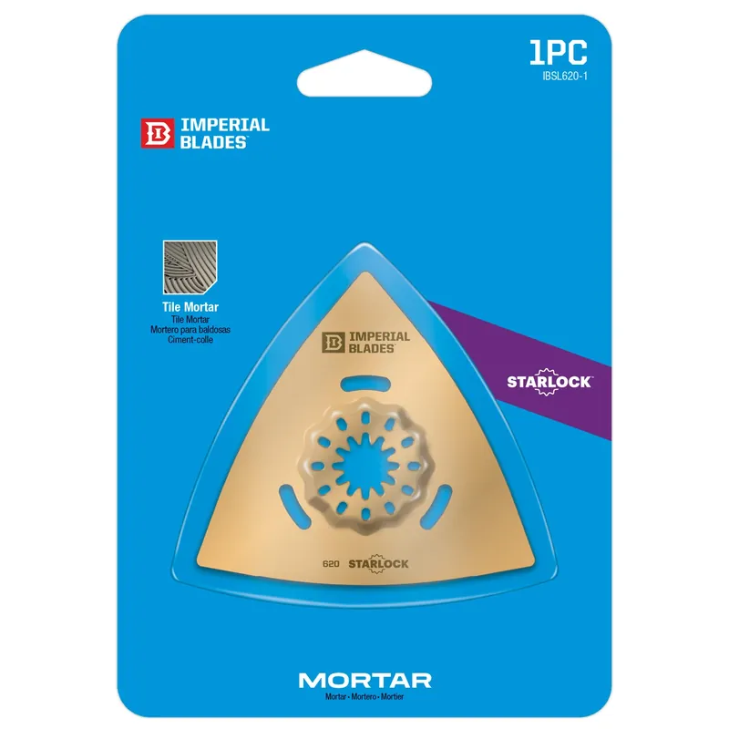 Imperial Blades Starlock 3-1/8 In. L Carbide Grit Triangular Oscillating Saw Blade 1 Pk