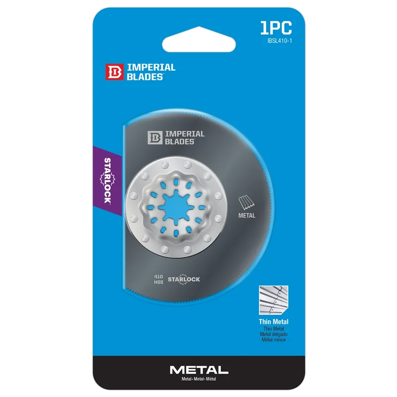 Imperial Blades Starlock 3-3/8 In. L High Speed Steel Segmented Round Oscillating Saw Blade 1 Pk