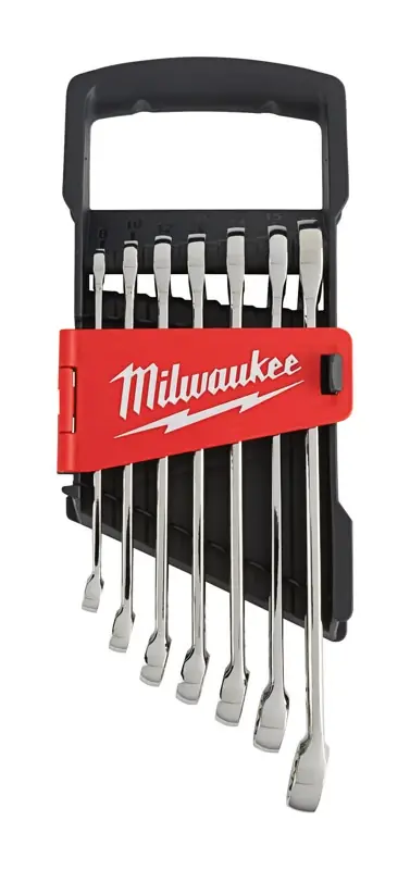 Metric 12-point Combination Wrench Set (7-piece) With Storage Tray