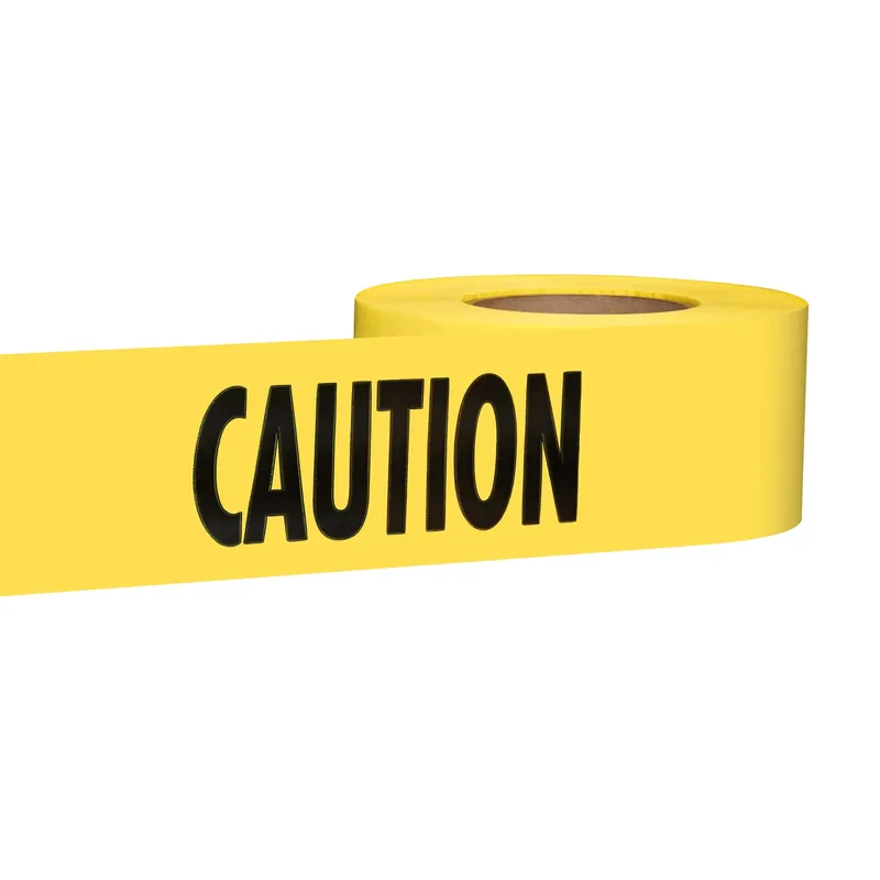 1000 Ft. L X 3 In. W Plastic Caution Barricade Tape - Yellow