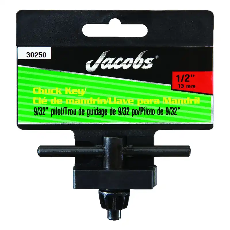 Chuck Key, 9/32 In. Pilot Shank, 1/2 In.