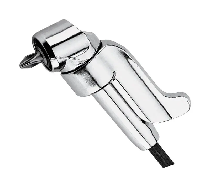 1/4 In. Hex Offset Drive Adapter With 360 Degree Thumb Flange