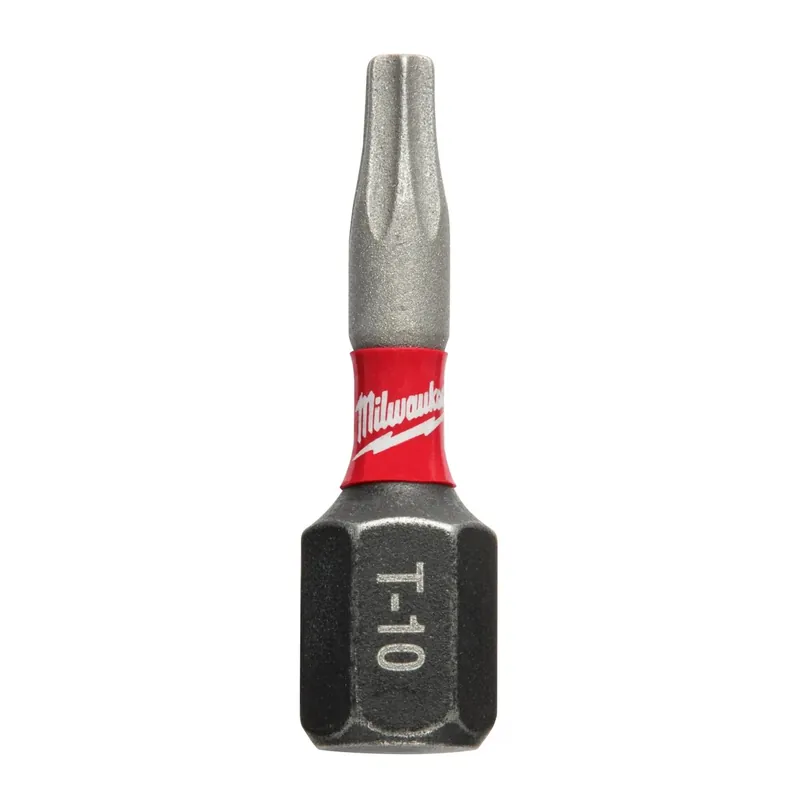Shockwave Torx T10 X 1 In. L Impact Insert Bit Steel 2 Pc