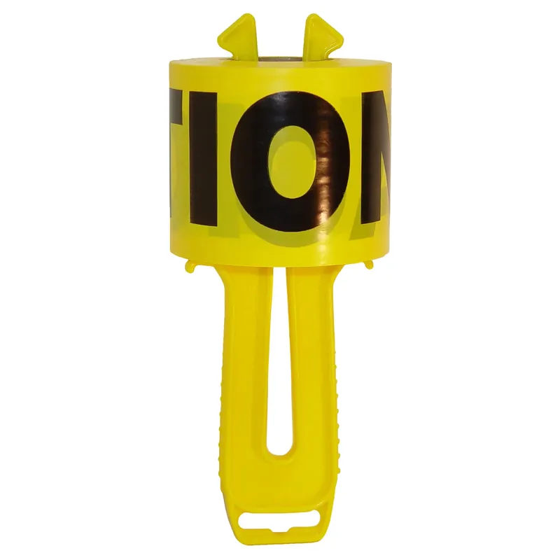 Tapewiz 300 Ft. L X 1/2 In. W Plastic Caution Cuidado Barricade Tape And Reel Yellow