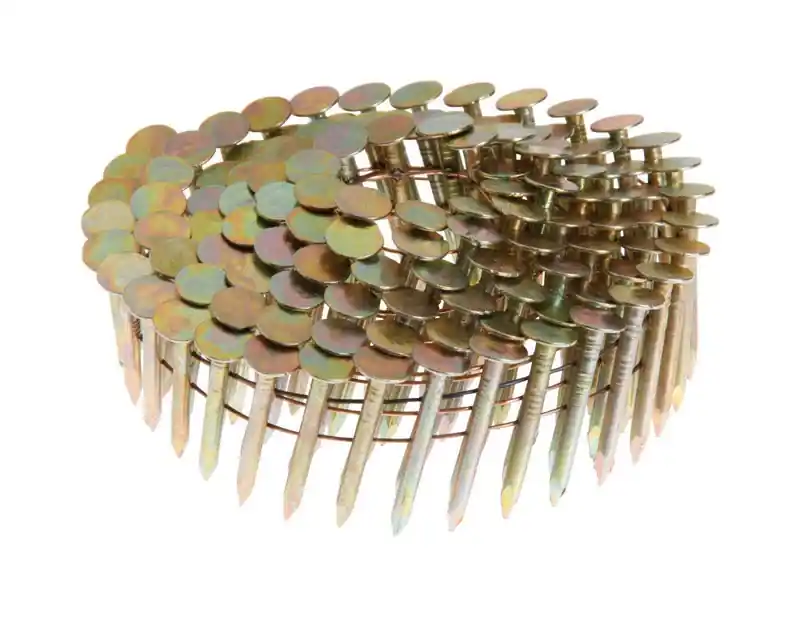 Grip-Rite 3/4 In. L X 11 Ga. Angled Coil Electro Galvanized Roofing Nails 15 Deg 7200 Pk