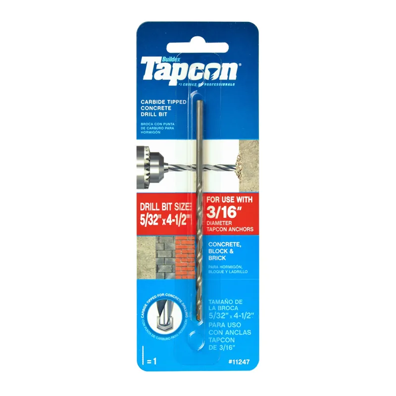 Concrete Drill Bit, 5/32 X 4-1/2 In.