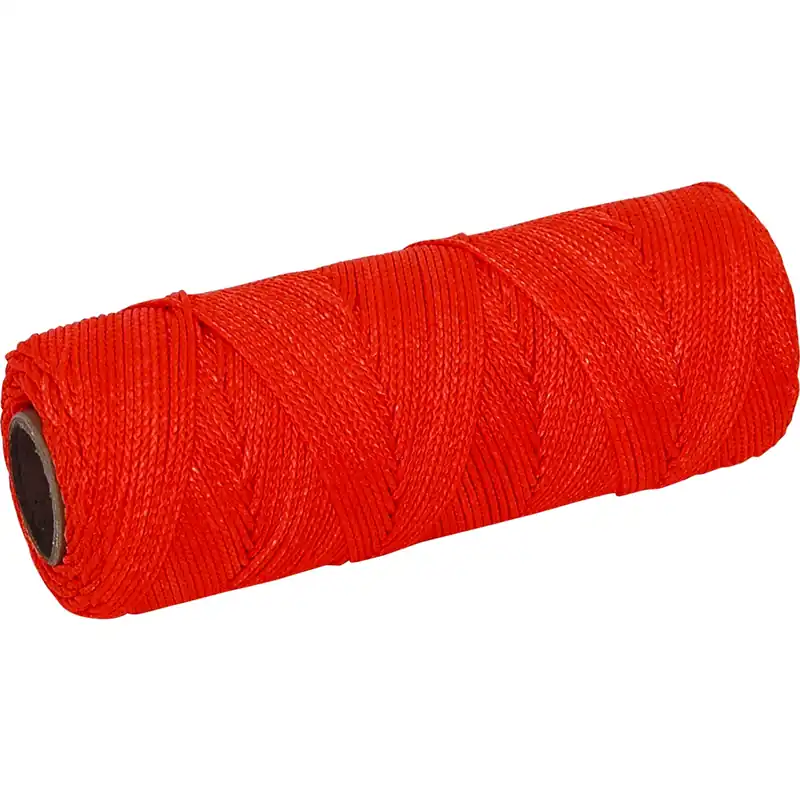 Braided Mason‘s Line 500 Ft. Orange - 18 Nylon For Masonry And Layout
