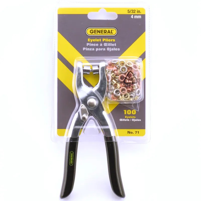 Eyelet Setting Pliers, Includes 100-Pc. Eyelets
