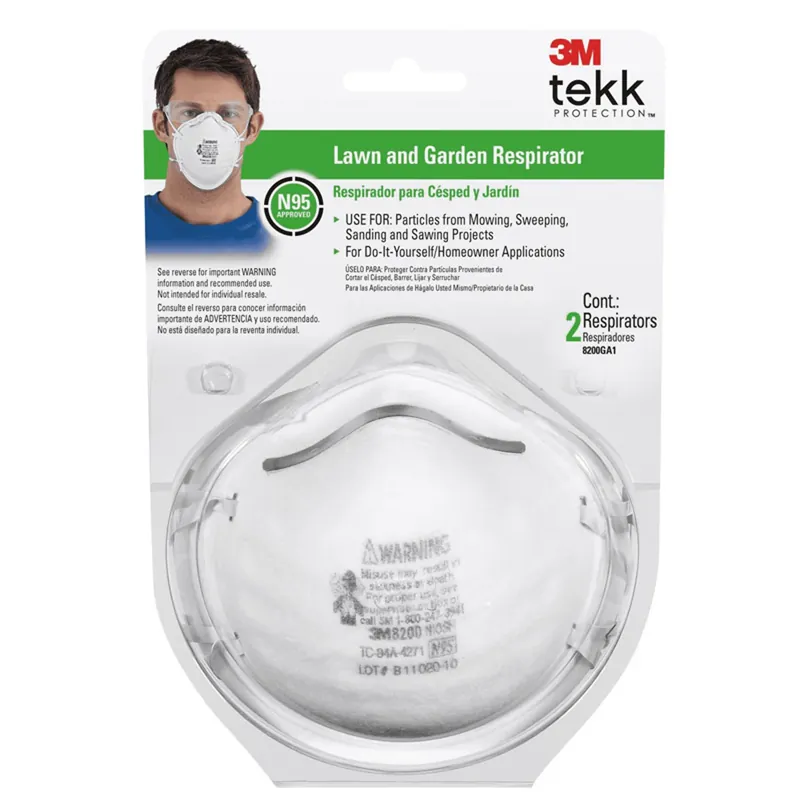 3M N95 Lawn And Garden Disposable Respirator White 2 Pk