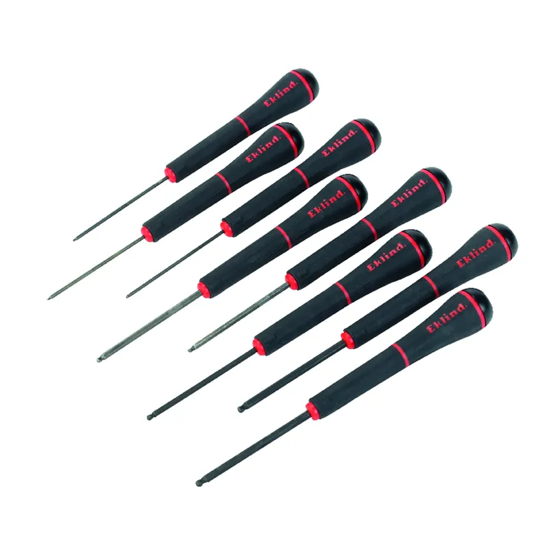 8-piece Sae Ball-end Hex Key Set With Spinner Cap