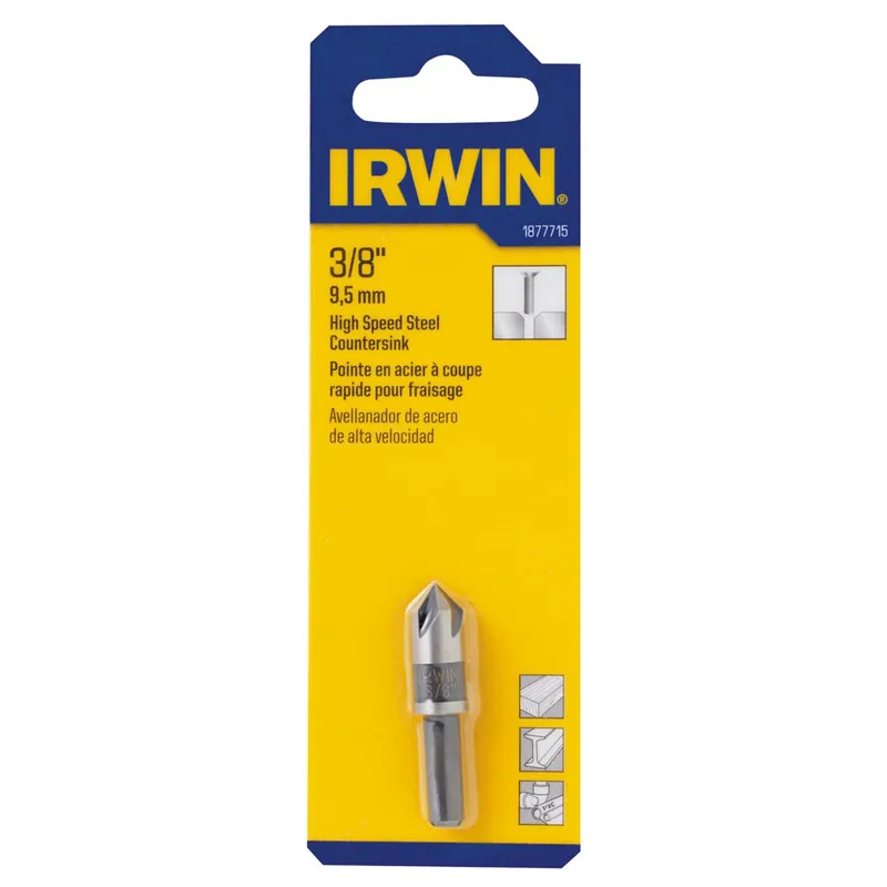 Countersink Drill Bit, High Speed Steel, 3/8-In.