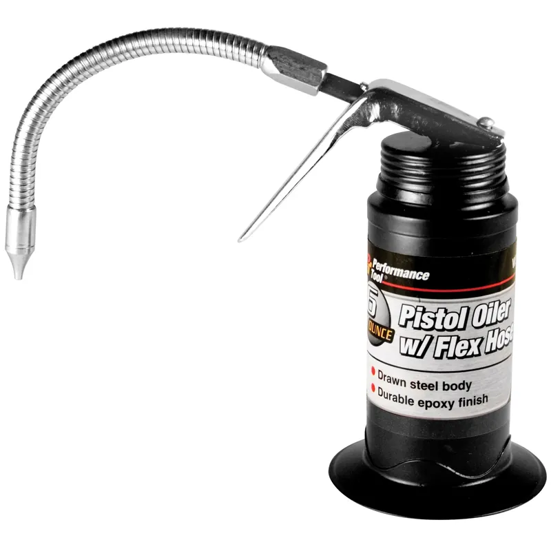 Pistol Oiler W/ Flex Hose, 6 Oz.