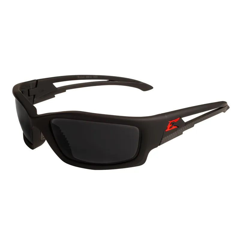 Edge Eyewear Kazbek Anti-Fog Polarized Safety Glasses Smoke Lens Black Frame 1 Pc