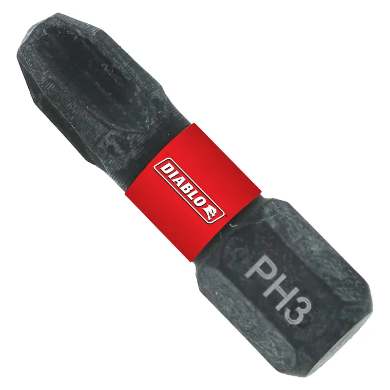 Diablo Phillips 3 X 1 In. L Driver Bit Black Oxide 2 Pk