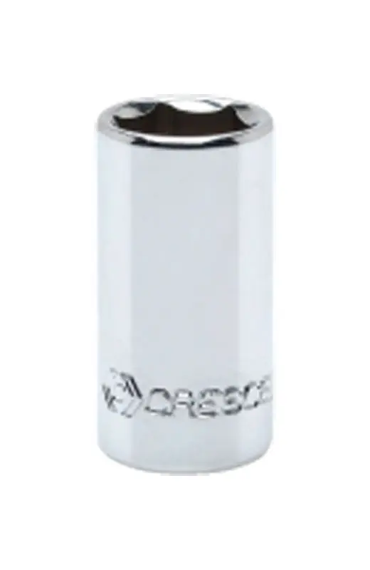 1/4 In. X 1/4 In. Drive Sae 6 Point Standard Socket - Chrome Vanadium Steel