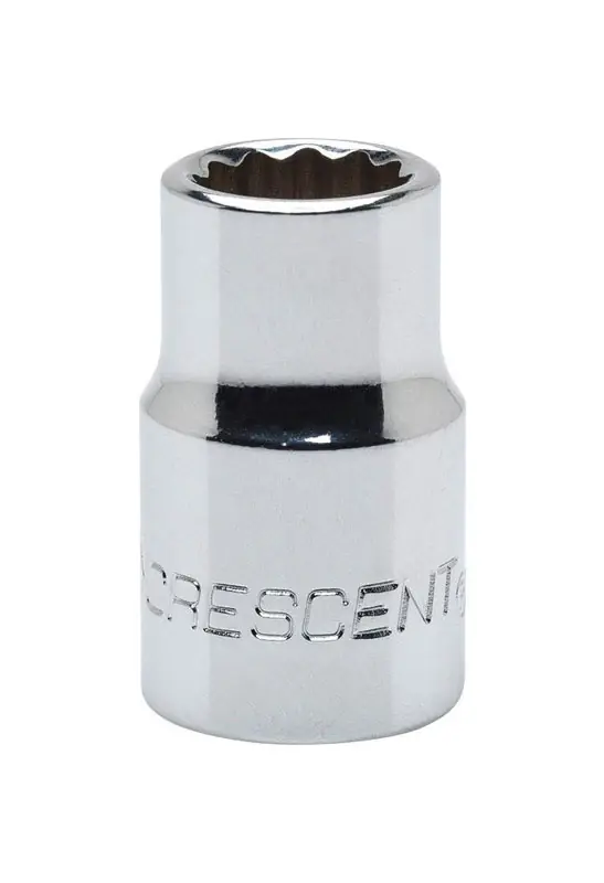 21 Mm X 3/8 In. Drive Metric 12 Point Standard Socket - Chrome Vanadium Steel