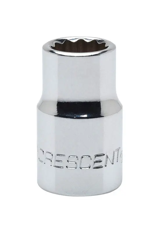 16 Mm X 3/8 In. Drive Metric 12 Point Standard Socket - Chrome Vanadium Steel