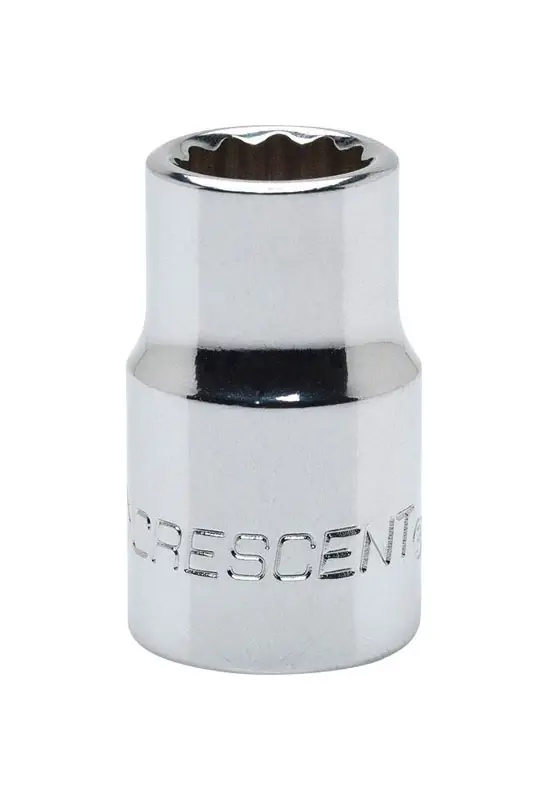 10 Mm X 3/8 In. Drive Metric 12 Point Standard Socket - Chrome Vanadium Steel