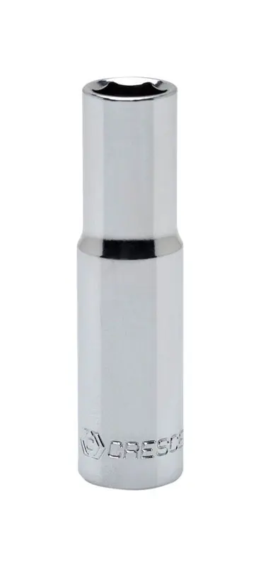 16 Mm X 3/8 In. Drive Metric 6 Point Deep Socket - Chrome Vanadium Steel