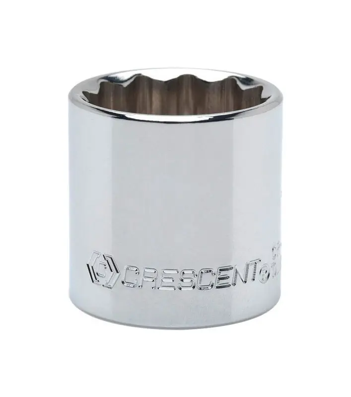 7/8 In. X 3/4 In. Drive Sae 12 Point Standard Socket - Chrome Vanadium Steel