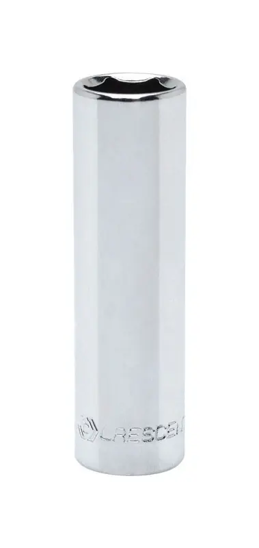 7/16 In. X 1/4 In. Drive Sae 6 Point Deep Socket - Chrome Vanadium Steel