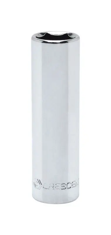 5/16 In. X 1/4 In. Drive Sae 6 Point Deep Socket - Chrome Vanadium Steel