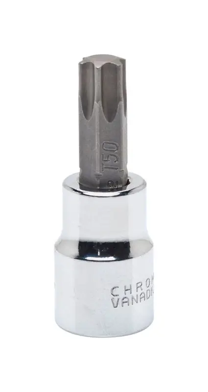 T50 3/8 In. Drive 6 Point Standard Torx Bit Socket - Chrome Vanadium Steel