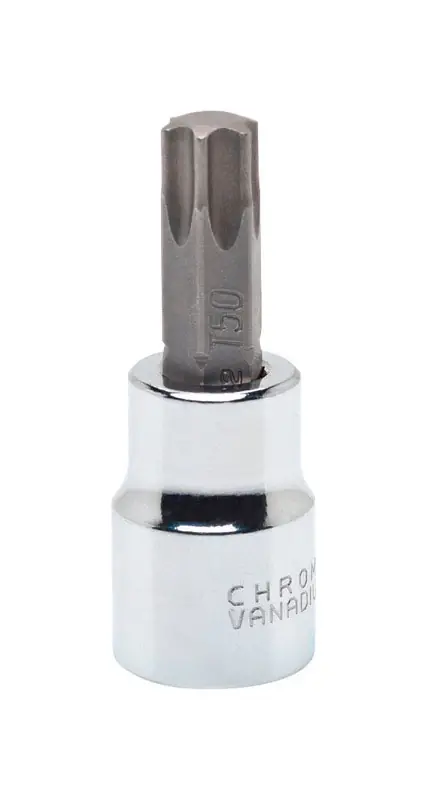 T-60 3/8 In. Drive 6 Point Standard Torx Bit Socket - Chrome Vanadium Steel
