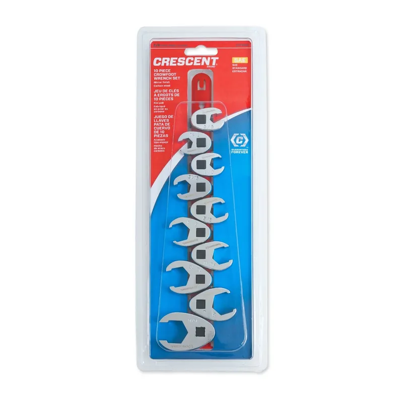 Crescent SAE Crowfoot Wrench Set 10 Pc