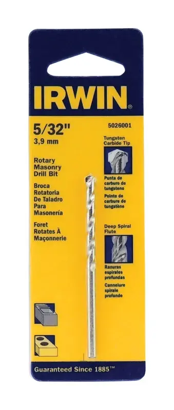 Masonry Drill Bit, 5/32 X 3 In.