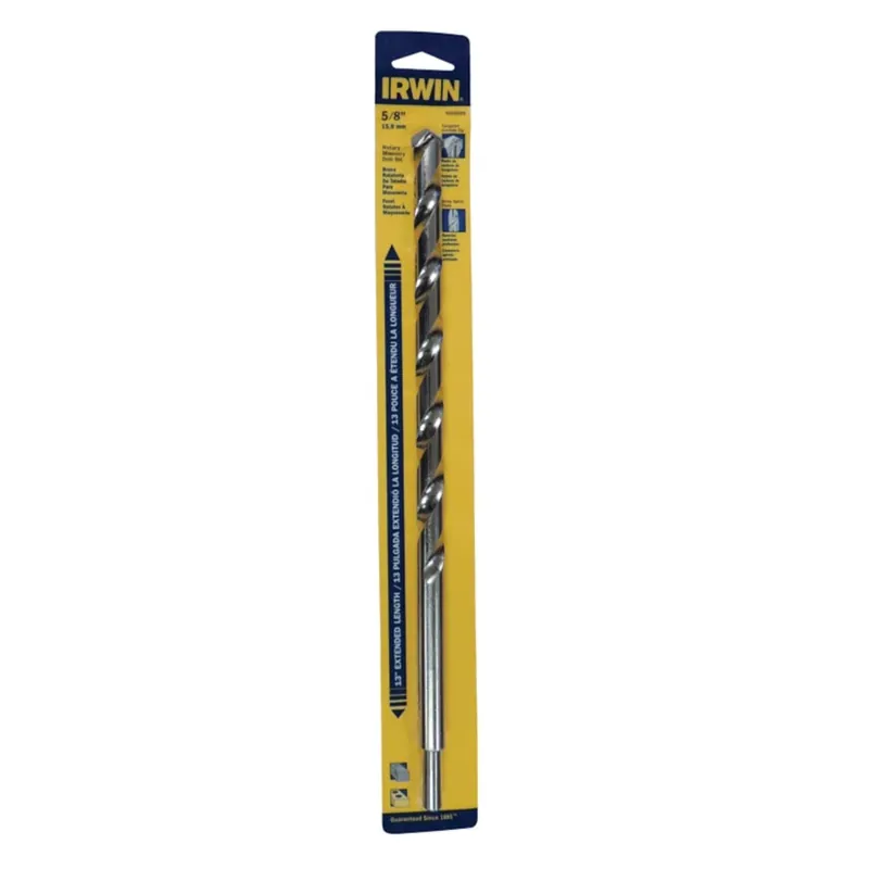 Irwin 5/8 In. X 13 In. L Tungsten Carbide Tipped Rotary Drill Bit Straight Shank 1 Pk