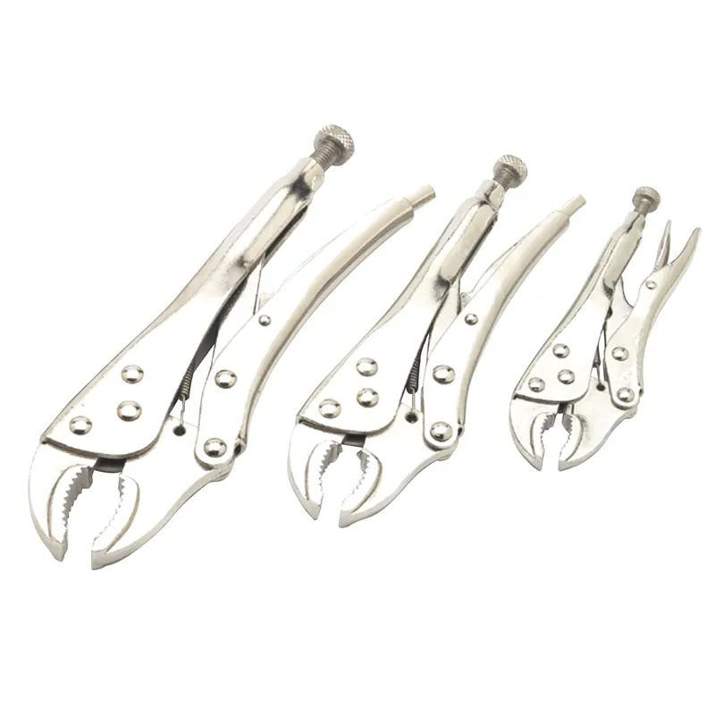 3 Piece Drop Forged Steel Locking Pliers Set - W1107db