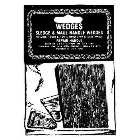 64133 Wedge Pack Sledge Or Maul With 2 Steel & 1 Wood Wedge