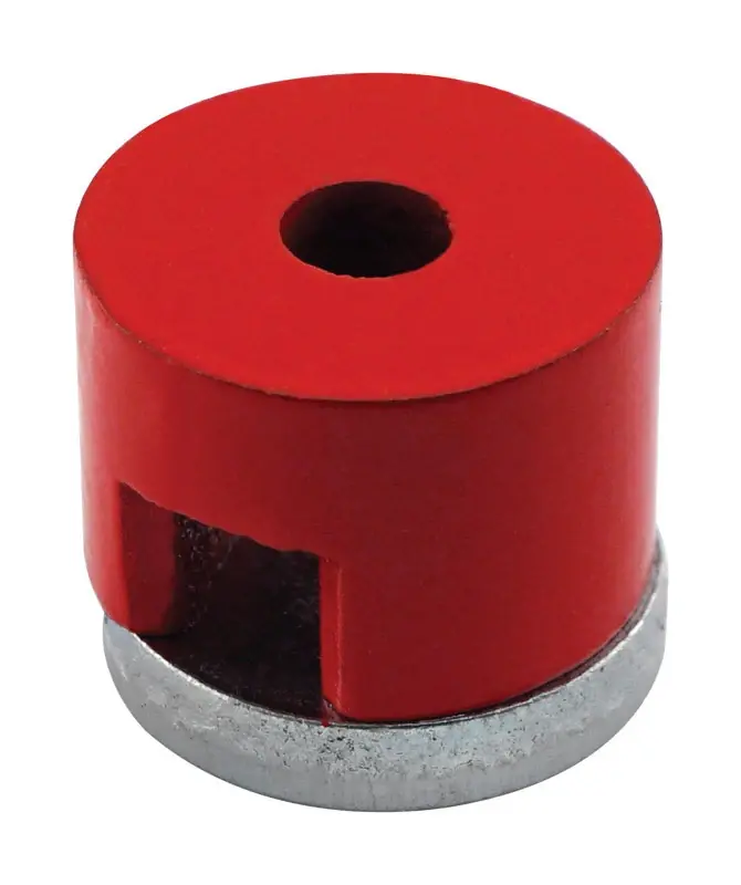 .5 Dia. In. L X .75 In. W Red Alnico Work Holding Magnet 4 Lb. Pull